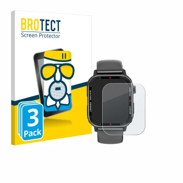 Parte frontale di una confezione del prodotto con il logo del marchio BROTECT. Accanto è raffigurato il dispositivo Manike G96