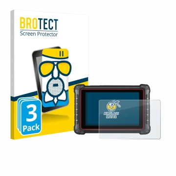 Parte frontale di una confezione del prodotto con il logo del marchio BROTECT. Accanto è raffigurato il dispositivo Autel MK90