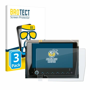 Parte frontale di una confezione del prodotto con il logo del marchio BROTECT. Accanto è raffigurato il dispositivo Xzent F-28