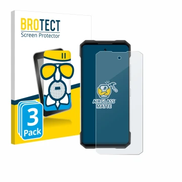Parte frontale di una confezione del prodotto con il logo del marchio BROTECT. Accanto è raffigurato il dispositivo Doogee S20