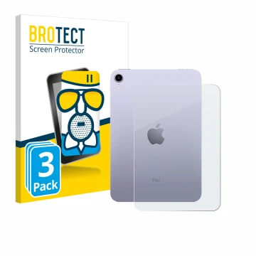 Parte frontale di una confezione del prodotto con il logo del marchio BROTECT. Accanto è raffigurato il dispositivo Apple iPad