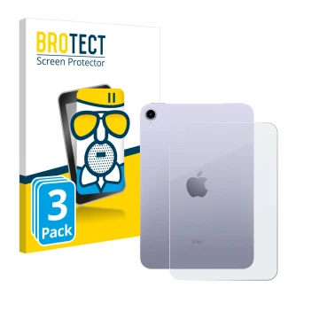 Parte frontale di una confezione del prodotto con il logo del marchio BROTECT. Accanto è raffigurato il dispositivo Apple iPad