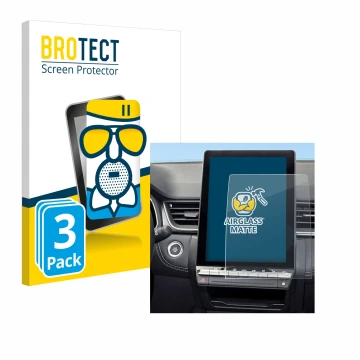 Parte frontale di una confezione del prodotto con il logo del marchio BROTECT. Accanto è raffigurato il dispositivo Renault Sy