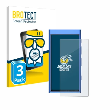 Parte frontale di una confezione del prodotto con il logo del marchio BROTECT. Accanto è raffigurato il dispositivo Hiby Digit