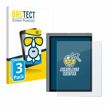 Parte frontale di una confezione del prodotto con il logo del marchio BROTECT. Accanto è raffigurato il dispositivo Bigme B105