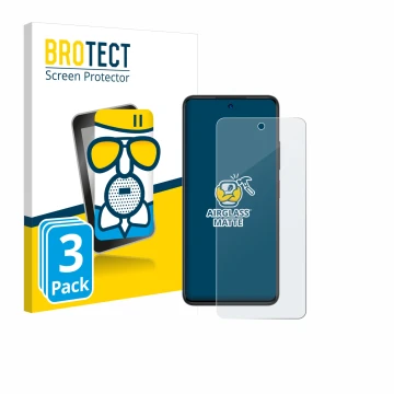 Parte frontale di una confezione del prodotto con il logo del marchio BROTECT. Accanto è raffigurato il dispositivo ZTE Blade 