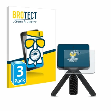 Parte frontale di una confezione del prodotto con il logo del marchio BROTECT. Accanto è raffigurato il dispositivo Garmin App