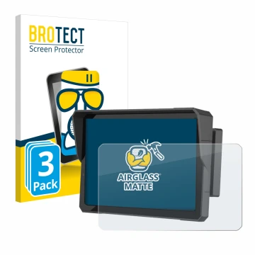 Parte frontale di una confezione del prodotto con il logo del marchio BROTECT. Accanto è raffigurato il dispositivo Carpuride 