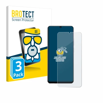 Parte frontale di una confezione del prodotto con il logo del marchio BROTECT. Accanto è raffigurato il dispositivo realme Not