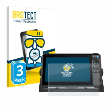 Parte frontale di una confezione del prodotto con il logo del marchio BROTECT. Accanto è raffigurato il dispositivo Lowrance H