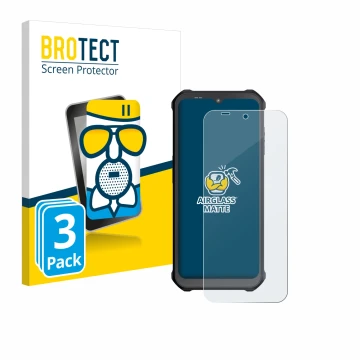 Parte frontale di una confezione del prodotto con il logo del marchio BROTECT. Accanto è raffigurato il dispositivo Sonim XP40