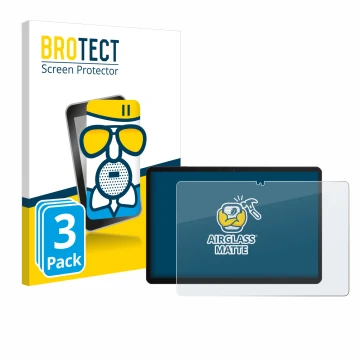 Parte frontale di una confezione del prodotto con il logo del marchio BROTECT. Accanto è raffigurato il dispositivo Chuwi Hi10