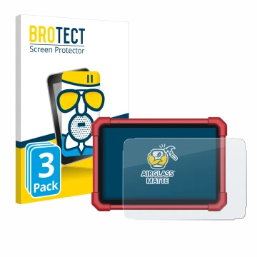 Parte frontale di una confezione del prodotto con il logo del marchio BROTECT. Accanto è raffigurato il dispositivo Launch X-4