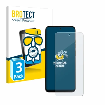 Parte frontale di una confezione del prodotto con il logo del marchio BROTECT. Accanto è raffigurato il dispositivo Motorola M