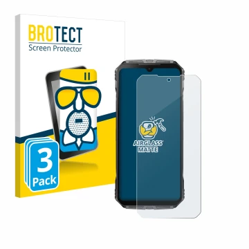 Parte frontale di una confezione del prodotto con il logo del marchio BROTECT. Accanto è raffigurato il dispositivo Doogee S C