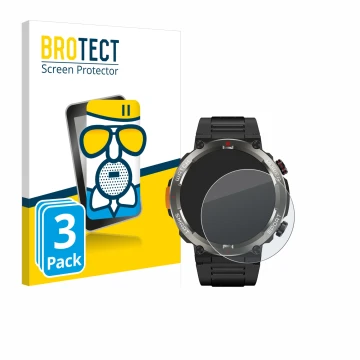 Parte frontale di una confezione del prodotto con il logo del marchio BROTECT. Accanto è raffigurato il dispositivo Blackview 