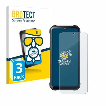 Parte frontale di una confezione del prodotto con il logo del marchio BROTECT. Accanto è raffigurato il dispositivo Hotwav T7S
