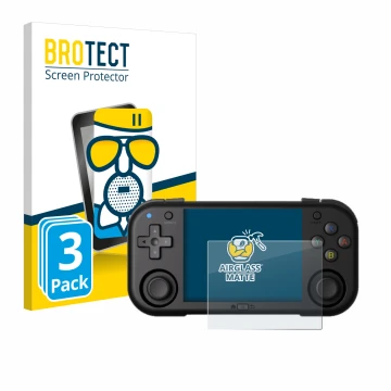 Parte frontale di una confezione del prodotto con il logo del marchio BROTECT. Accanto è raffigurato il dispositivo Magicx Min