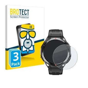 Parte frontale di una confezione del prodotto con il logo del marchio BROTECT. Accanto è raffigurato il dispositivo Oukitel BT