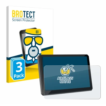 Parte frontale di una confezione del prodotto con il logo del marchio BROTECT. Accanto è raffigurato il dispositivo Carpuride 