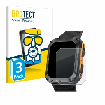 Parte frontale di una confezione del prodotto con il logo del marchio BROTECT. Accanto è raffigurato il dispositivo Stahlgear 