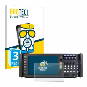 Parte frontale di una confezione del prodotto con il logo del marchio BROTECT. Accanto è raffigurato il dispositivo Behringer 