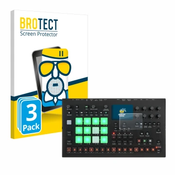 Parte frontale di una confezione del prodotto con il logo del marchio BROTECT. Accanto è raffigurato il dispositivo Elektron A