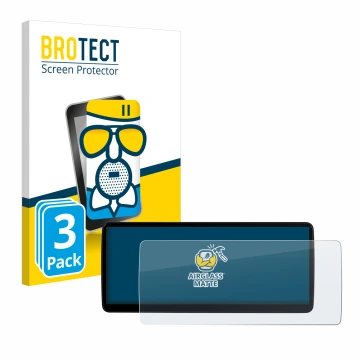 Parte frontale di una confezione del prodotto con il logo del marchio BROTECT. Accanto è raffigurato il dispositivo Xtrons QLB