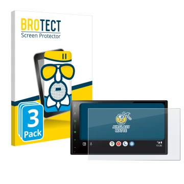 Parte frontale di una confezione del prodotto con il logo del marchio BROTECT. Accanto è raffigurato il dispositivo Pioneer SP