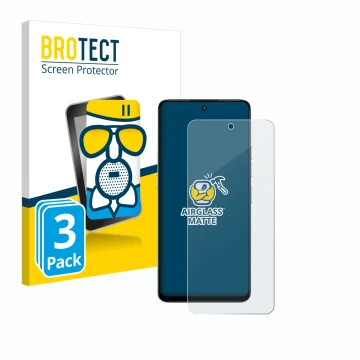 Parte frontale di una confezione del prodotto con il logo del marchio BROTECT. Accanto è raffigurato il dispositivo Umidigi No