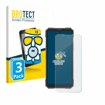 Parte frontale di una confezione del prodotto con il logo del marchio BROTECT. Accanto è raffigurato il dispositivo Doogee S20