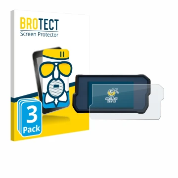 Parte frontale di una confezione del prodotto con il logo del marchio BROTECT. Accanto è raffigurato il dispositivo KTM 390 / 