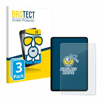 Parte frontale di una confezione del prodotto con il logo del marchio BROTECT. Accanto è raffigurato il dispositivo Xiaomi Pad