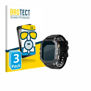 Parte frontale di una confezione del prodotto con il logo del marchio BROTECT. Accanto è raffigurato il dispositivo Oukitel BT