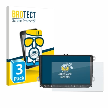 Parte frontale di una confezione del prodotto con il logo del marchio BROTECT. Accanto è raffigurato il dispositivo Essgoo AR9