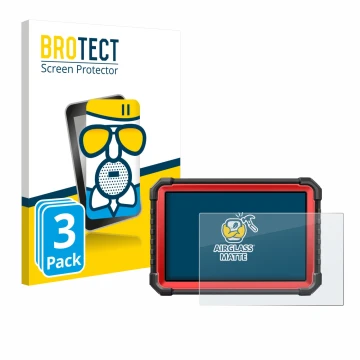 Parte frontale di una confezione del prodotto con il logo del marchio BROTECT. Accanto è raffigurato il dispositivo Launch X-4