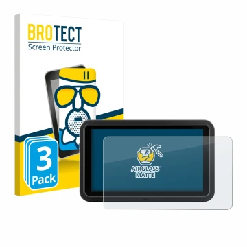 Parte frontale di una confezione del prodotto con il logo del marchio BROTECT. Accanto è raffigurato il dispositivo Atomos Shi