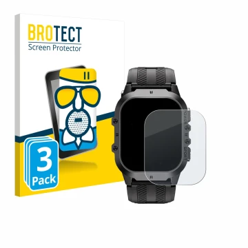 Parte frontale di una confezione del prodotto con il logo del marchio BROTECT. Accanto è raffigurato il dispositivo Oukitel BT