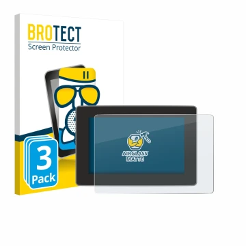 Parte frontale di una confezione del prodotto con il logo del marchio BROTECT. Accanto è raffigurato il dispositivo Tesla Mode