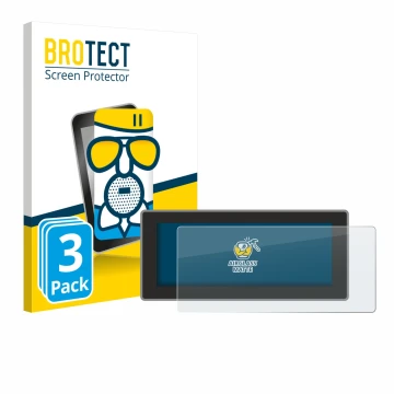 Parte frontale di una confezione del prodotto con il logo del marchio BROTECT. Accanto è raffigurato il dispositivo Hyundai In