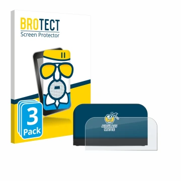 Parte frontale di una confezione del prodotto con il logo del marchio BROTECT. Accanto è raffigurato il dispositivo Nintendo S