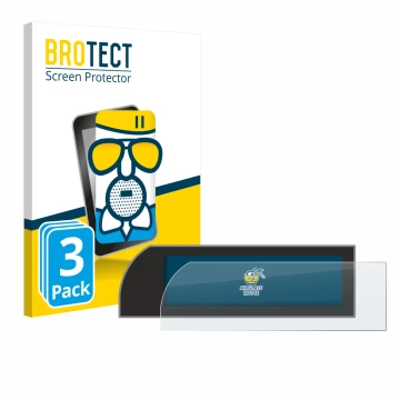 Parte frontale di una confezione del prodotto con il logo del marchio BROTECT. Accanto è raffigurato il dispositivo Porsche 91