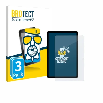 Parte frontale di una confezione del prodotto con il logo del marchio BROTECT. Accanto è raffigurato il dispositivo Xiaomi Red