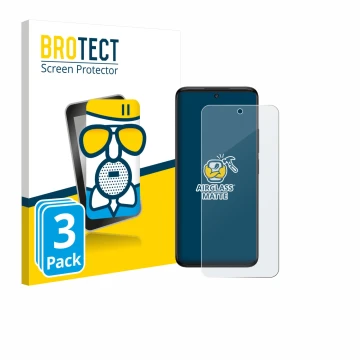 Parte frontale di una confezione del prodotto con il logo del marchio BROTECT. Accanto è raffigurato il dispositivo TCL 60 5G 