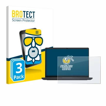 Parte frontale di una confezione del prodotto con il logo del marchio BROTECT. Accanto è raffigurato il dispositivo Dell Pro M