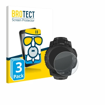 Parte frontale di una confezione del prodotto con il logo del marchio BROTECT. Accanto è raffigurato il dispositivo Garmin Ins
