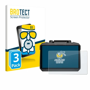 Parte frontale di una confezione del prodotto con il logo del marchio BROTECT. Accanto è raffigurato il dispositivo DJI RC Pro