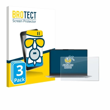 Parte frontale di una confezione del prodotto con il logo del marchio BROTECT. Accanto è raffigurato il dispositivo Lenovo Thi