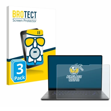 Parte frontale di una confezione del prodotto con il logo del marchio BROTECT. Accanto è raffigurato il dispositivo ASUS ROG Z