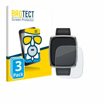 Parte frontale di una confezione del prodotto con il logo del marchio BROTECT. Accanto è raffigurato il dispositivo Amazfit Ac